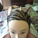 Front view of cornrows!