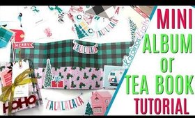 How to Make a Mini Tea Book, 12 Days of Christmas Day 7, Mini Album Tea Book Tutorial