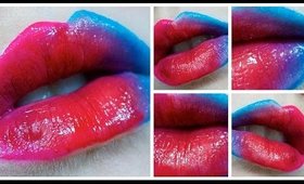 Wicked Wednesday: Rainbow Rose Ombre Lips Tutorial