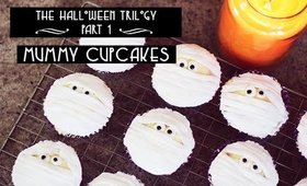 The Halloween Trilogy Part 1: Mummy Cupcakes || Lilac Ghosts