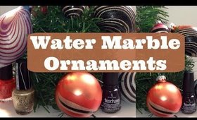 Water Marble #Christmas Ornaments