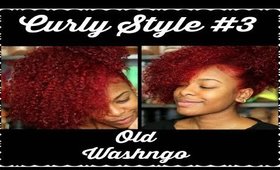 HAIR TUTORIAL | Curly Style#3 Big Hair With a Ponytail (Old WashNgo)