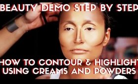 CONTOURING STEP BY STEP WITH CREAMS AND POWDERS- karma33