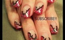PINK AND BLACK FANCY FRENCH FOIL NAILS: robin moses nail art design tutorial