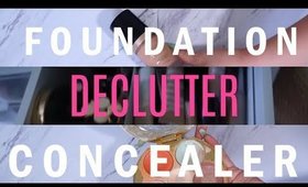 MAKEUP DECLUTTER & Organization | FOUNDATION & CONCEALER