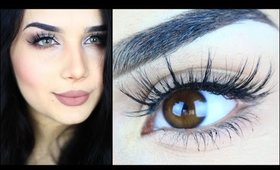 تركيب الرموش للمبتدئين طريقة مبسطة | How To Apply False Eyelashes