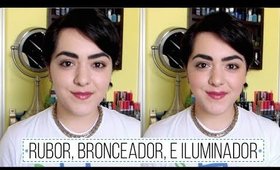 Como Aplicar Rubor, Bronceador, e Iluminador | Laura Neuzeth