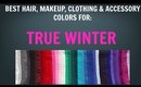 Winter Color Palette: Best Hair, Makeup, Outfit Colors - Cool Skin Tone / Undertone - Color Analysis