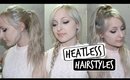 Heatless Spring/ Summer Hairstyles | 3 Easy Looks