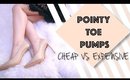 Comparing CHEAP vs. EXPENSIVE Pointy Toe Pumps | Milabu