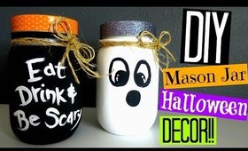 DIY Halloween Decor | Mason Jar Decorations!!