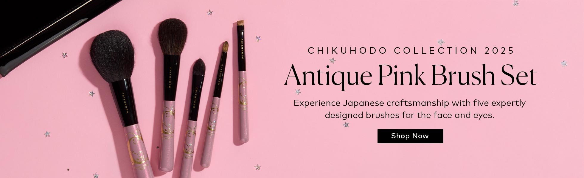 Experience Japanese craftsmanship with a luxurious collection of five expertly designed brushes for the face and eyes. Shop the CHIKUHODO Antique Pink Brush Set now available at Beautylish.com