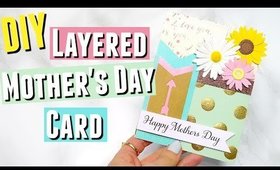 DIY Mother's Day Card, a DIY Layered Mother's Day Card DIY Mother's Day Card Ideas Card Tutorial