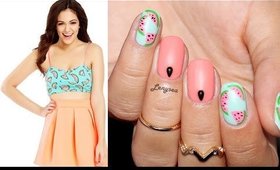 Watermelon Nail Design I Inspired by Bethany Mota