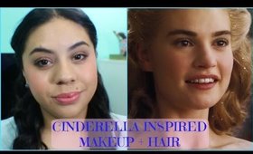 Cinderella Inspired Makeup + Hair!! (Drugstore + High-end)
