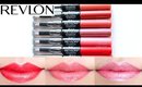 Revlon Overtime Lipcolor Lip Swatches 7 shades