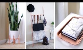 DIY Copper Plant Stand, Accessory Ladder + Home Decor 🌿 | ANN LE