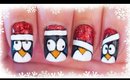 Advent Calendar | 13 - Christmas Penguins nail art ✩ Martina Ek