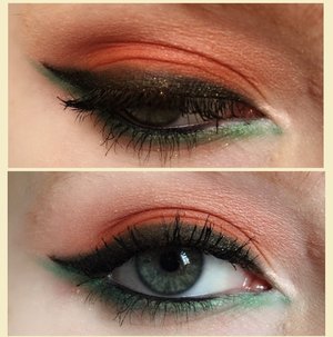 Orange eyeshadow can be scary for some, but it can look awesome if done right! I saw a Spring 2015 makeup trend with orange on the lips, but I thought I would try it on the eyes! 