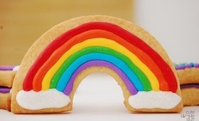 How to make Rainbow cookies no special cookie cutters needed!