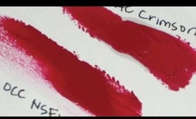 A Few OCC and MAC Lip mix swatches...