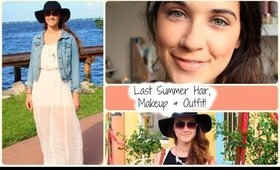 Last Summer Hair, Makeup & Outfit!