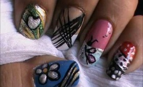 Magic nails- Cute Patterns - easy nail art for short nails- nail art tutorial- beginners designs