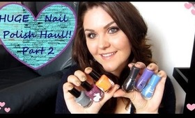 HUGE Nail Polish Haul! Part 2! Indies and International Nail Mail!