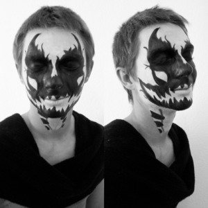 a look for halloween I did on my brother