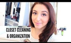 CLEANING MY CLOSET | ORGANIZATION TIPS,  EASY & QUICK | SPRING CLEANING 2017