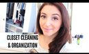CLEANING MY CLOSET | ORGANIZATION TIPS,  EASY & QUICK | SPRING CLEANING 2017