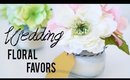 DIY Beautiful Floral Candles  | Wedding Favors | ANN LE