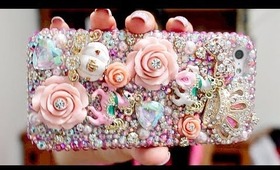 My 3D PHONE CASE: Rhinestones, Ponies, Roses, Bows and Hearts: LUX ADDICTION Review