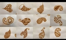 Chapter 11 : How to Fill Mehendi Henna Shapes Part 2 :: Learn Traditional Henna Tattoo Art