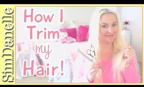 {DIY Beauty}  How I Trim My Hair Straight Across | SimDanelleStyle