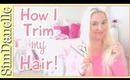 {DIY Beauty}  How I Trim My Hair Straight Across | SimDanelleStyle