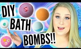 DIY: How To Make BATH BOMBS!! BEST RECIPE Only 4 Ingredients!!