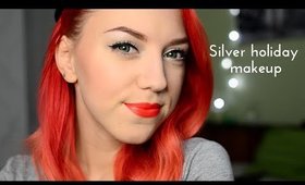 Tutorial: Silvery holiday makeup