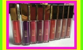 NEW Milani Brilliant Shine Lip Gloss Review & Swatches!