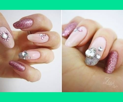 Pink bling nails | Demi H.'s Photo | Beautylish