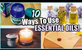 10 WAYS TO USE ESSENTIAL OILS │ESSENTIAL OIL HACKS FOR EVERYDAY │ DIY's USING ESSENTIAL OILS