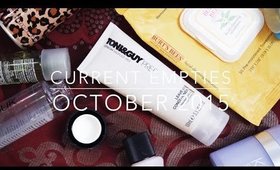 Current Empties | October 2015