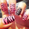 Pink, brown, black Zebra!