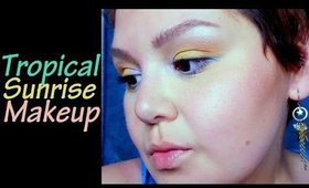 Tropical Sunrise Inspired Makeup Look