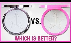 Crystal Ball vs  Ice Cold: Jeffree Star Skin Frost Review + Swatches