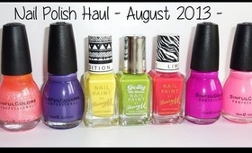 Nail Polish Haul | August 2013 | Barry M - Sinful Colours |