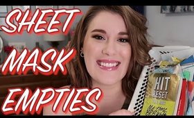 SHEET MASK EMPTIES! Best & Worst Masks I've Used Recently