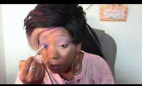 Breast cancer awareness eye look inspired pink♥