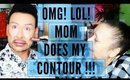 MOM DOES MY CONTOUR FOR YOUTUBE!!! | mathias4makeup