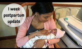 1 week postpartum/ baby update | MEET Eleanor!!!